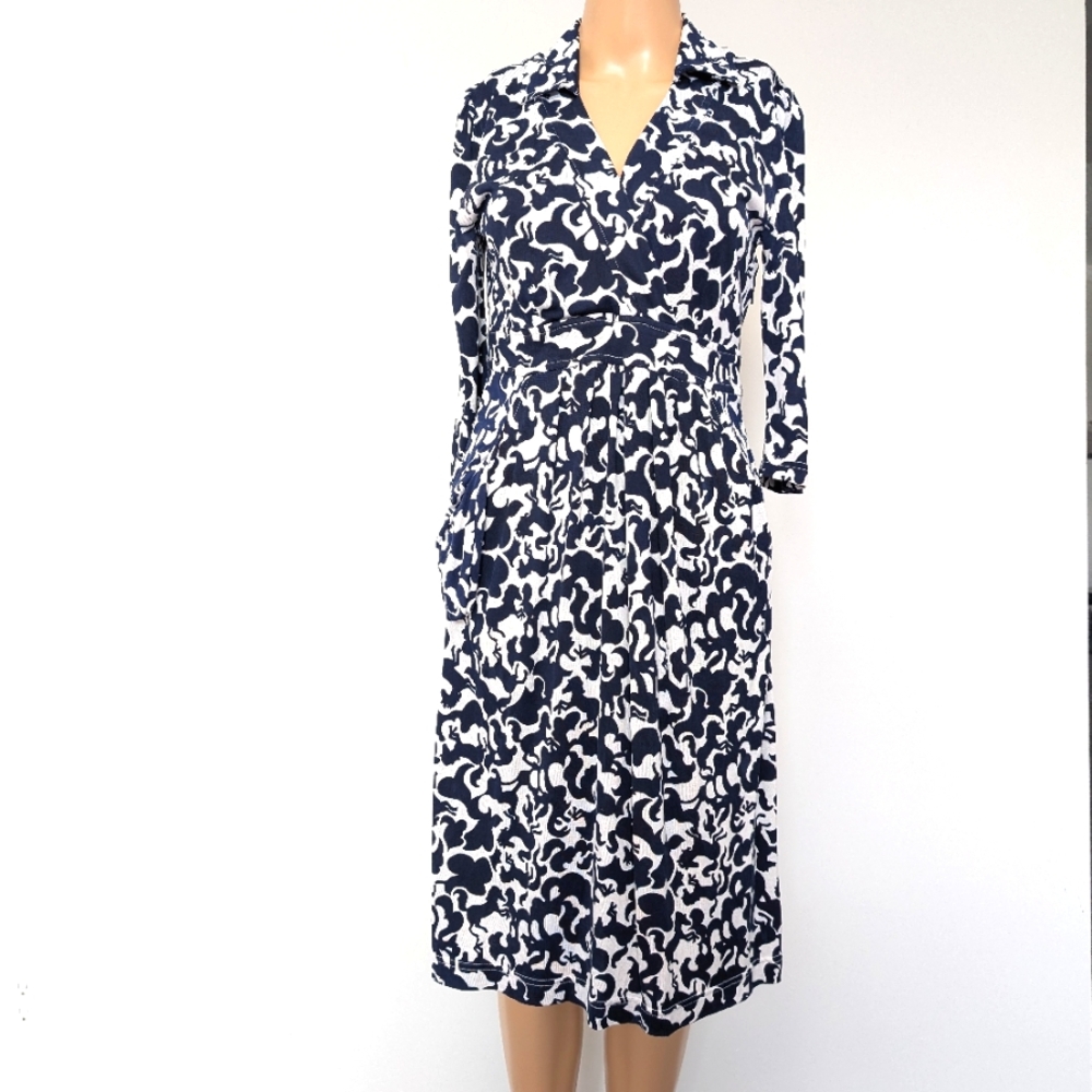 Lilly Pulitzer silk Collared knit dress size XS